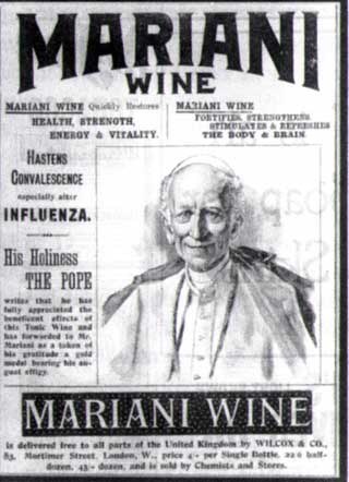 photo of the Pope Leo XIII and Vin Mariani